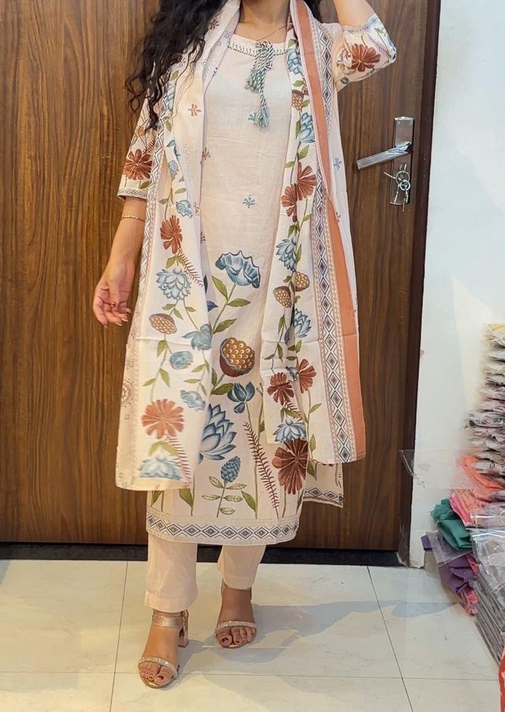 Digital print Mul Cotton suit - Image 5
